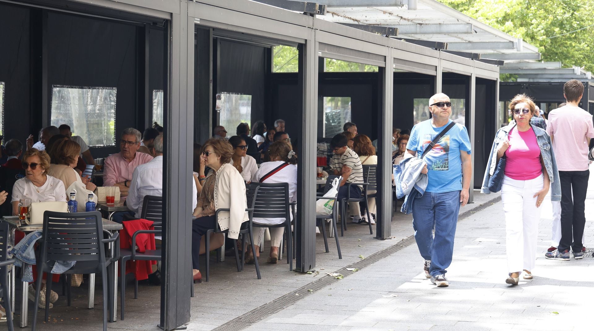 Las buenas temperaturas reactivan la hostelería en Palencia