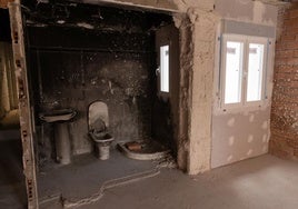 Las imágenes del estado actual del interior de las casas de la calle Goya