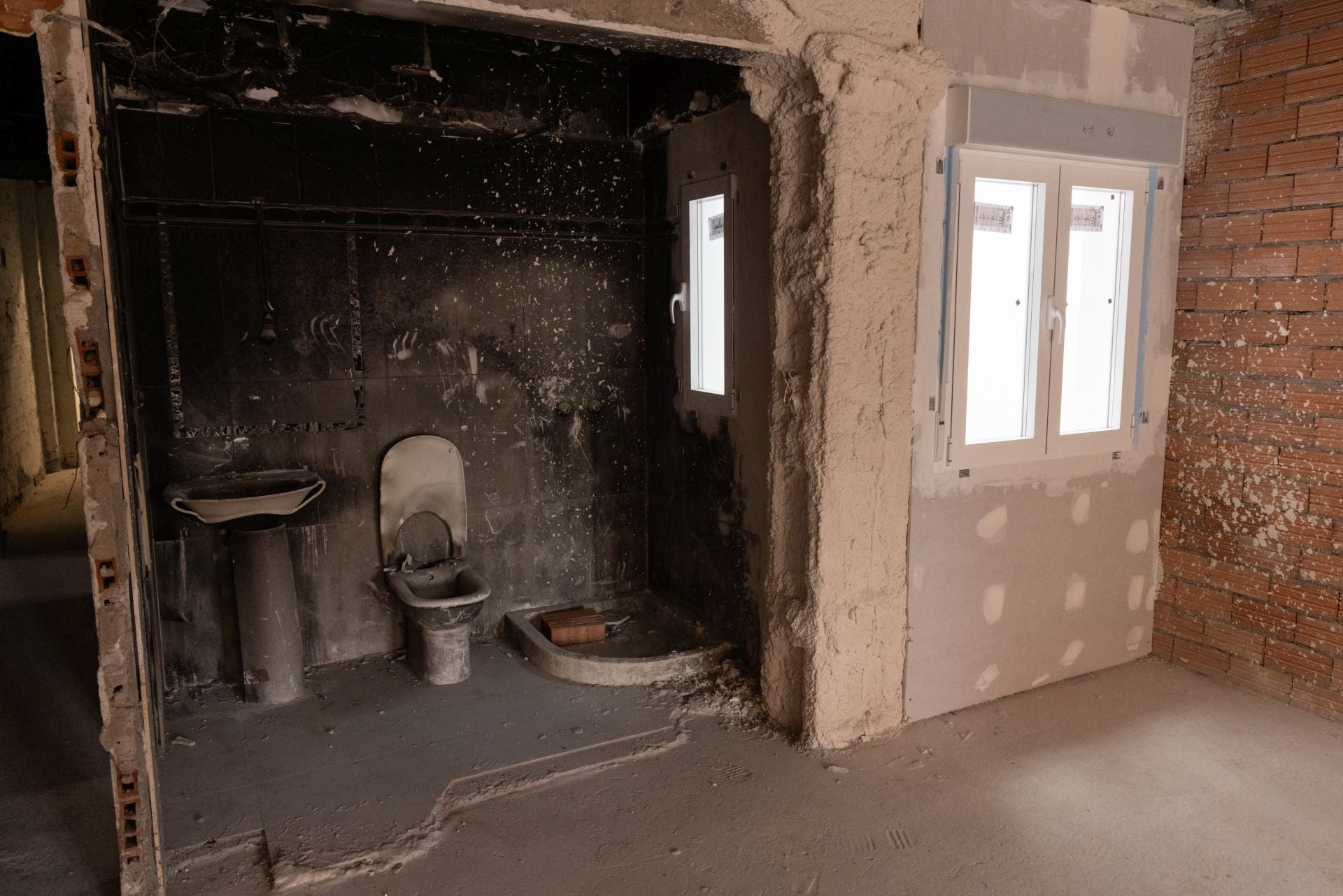 Las imágenes del estado actual del interior de las casas de la calle Goya