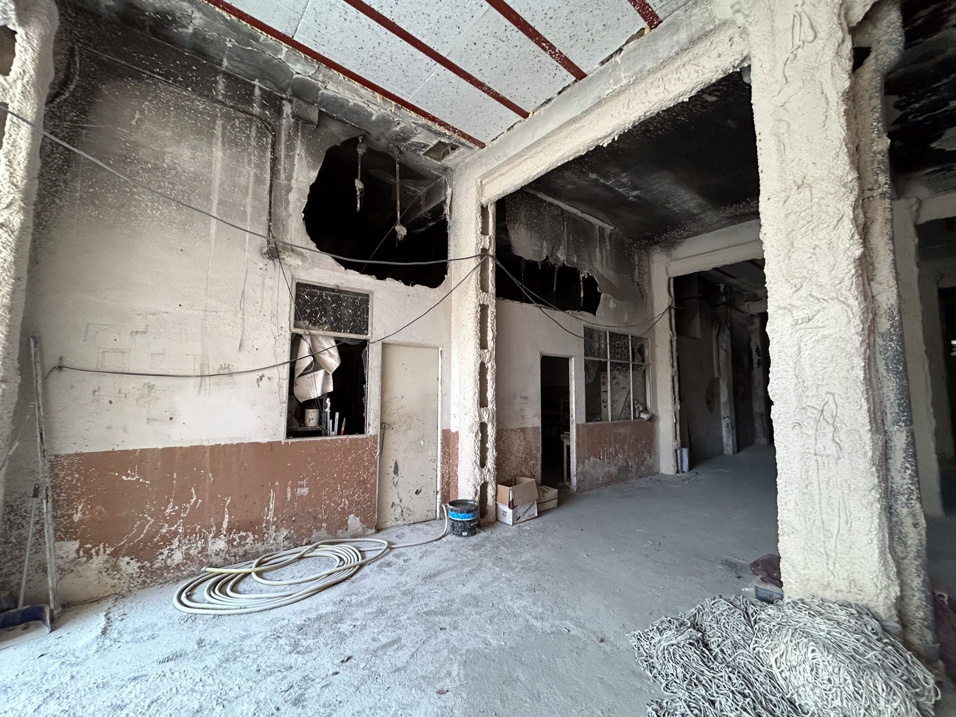 Las imágenes del estado actual del interior de las casas de la calle Goya