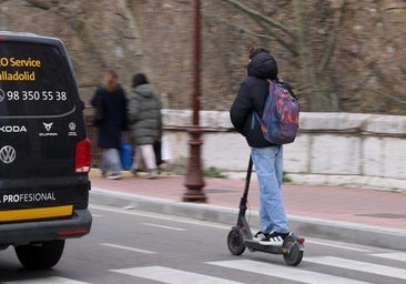 Positivo en marihuana tras chocar su patinete contra un vehículo en Valladolid