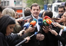 Alfonso Fernández Mañueco durante el comité ejecutivo nacional del PP de hace unos días.
