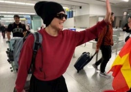 Melody a su llegada a España.