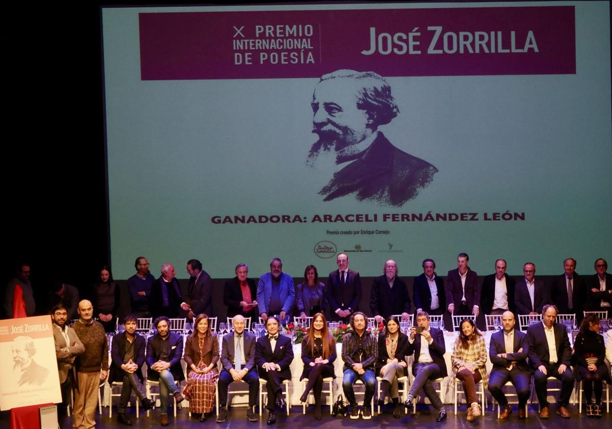 Entrega del Premio Internacional de Poesía José Zorrilla en la pasada edición.