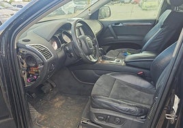 Interior del segundo Audi Q7 que ha sido localizado en Alcorcón.