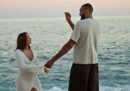 Rudy Gobert con Julia Bonilla, en una imagen de archivo.