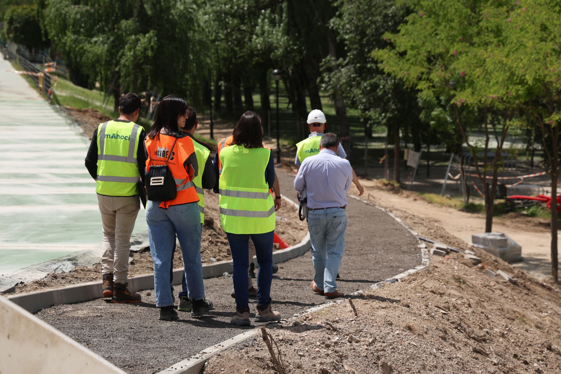 Estado de las obras del carril bici de Isabel la Católica