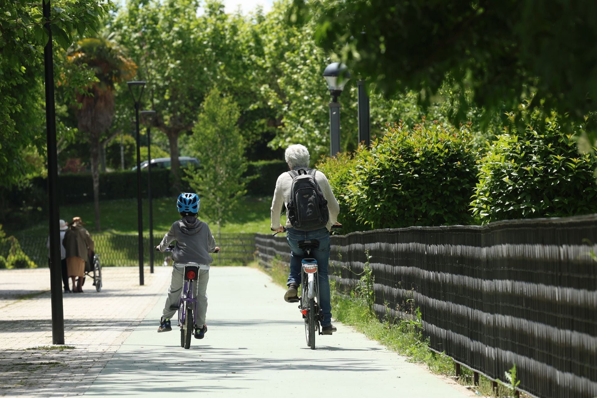 Estado de las obras del carril bici de Isabel la Católica