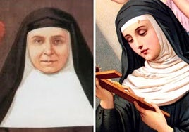Santa Joaquina de Vedruna y Santa Rita de Casia.