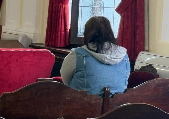 Natalia Torices en la sesión del juicio de este jueves.