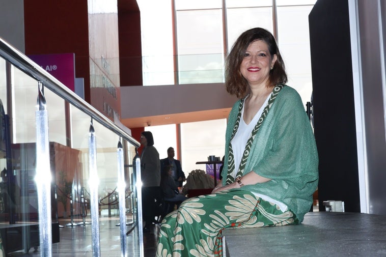 La doctora María Nieves Cabrera, en el Centro Cultural Miguel Delibes, que acoge el congreso nacional de especialistas en medicina nuclear.