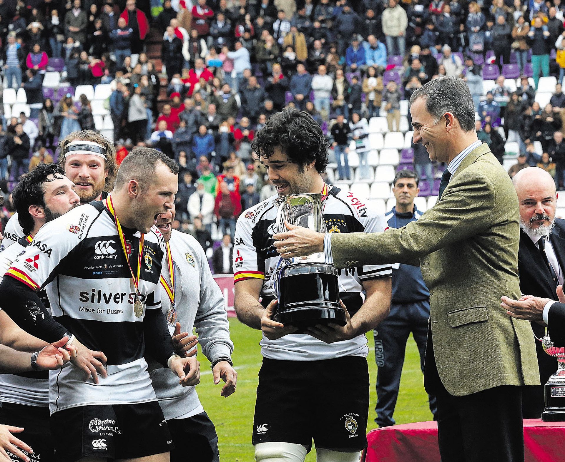 Fotos de la Copa del Rey de Rugby celebrada en el José Zorrilla entre los dos equipos vallisoletanos en 2016
