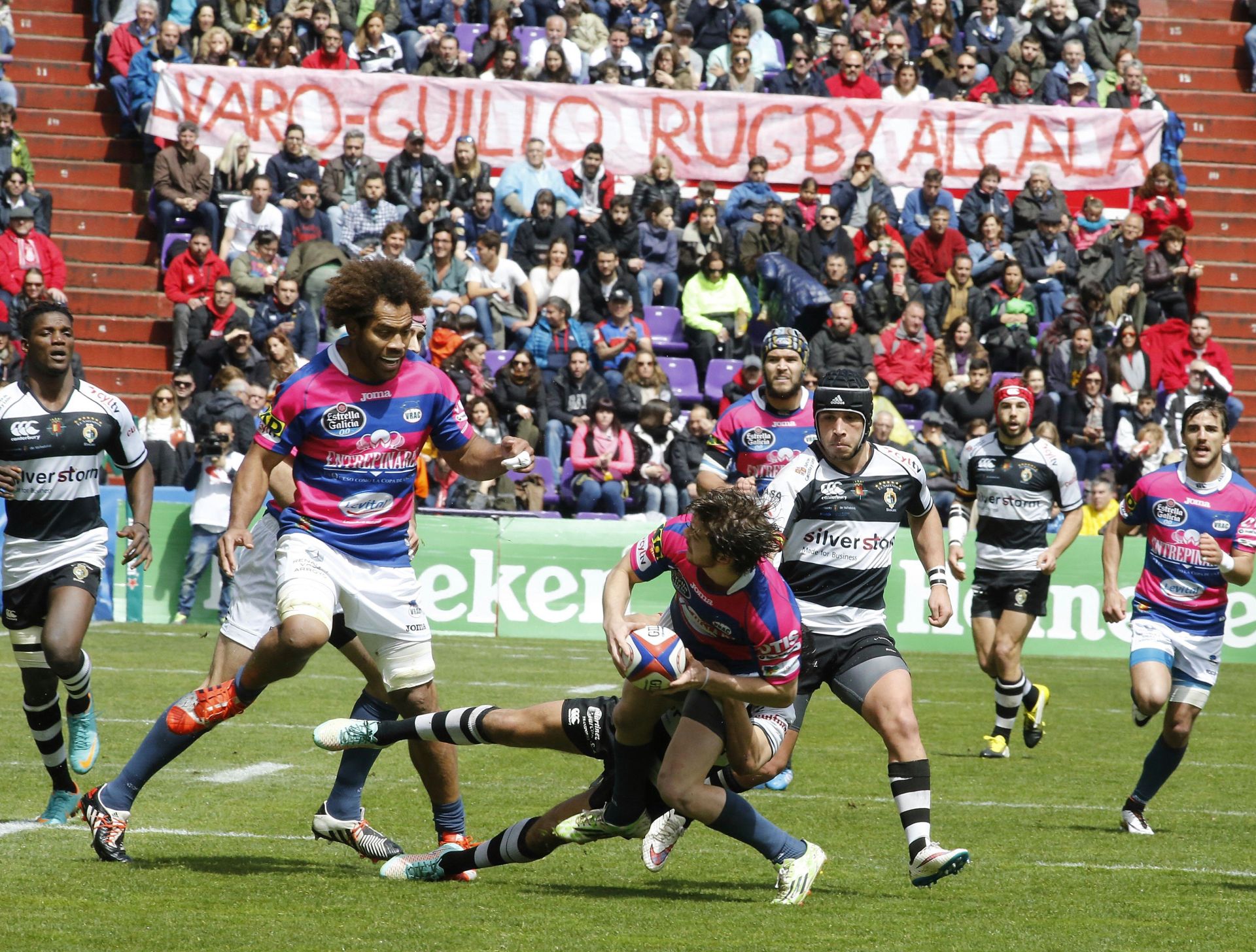 Fotos de la Copa del Rey de Rugby celebrada en el José Zorrilla entre los dos equipos vallisoletanos en 2016