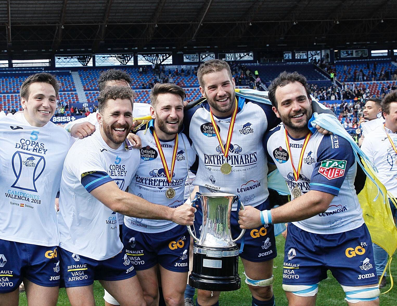 Fotografías de la final de la Copa del Rey de rugby entre el Vrac Quesos Entrepinares y el SilverStorm El Salvador disputada en Valencia
