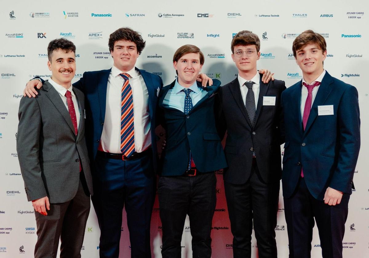 Equipo de UDIT, en los Crystal Cabin Awards.