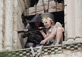 Un momento de la actuación de Leszards Bleus en La Antigua.