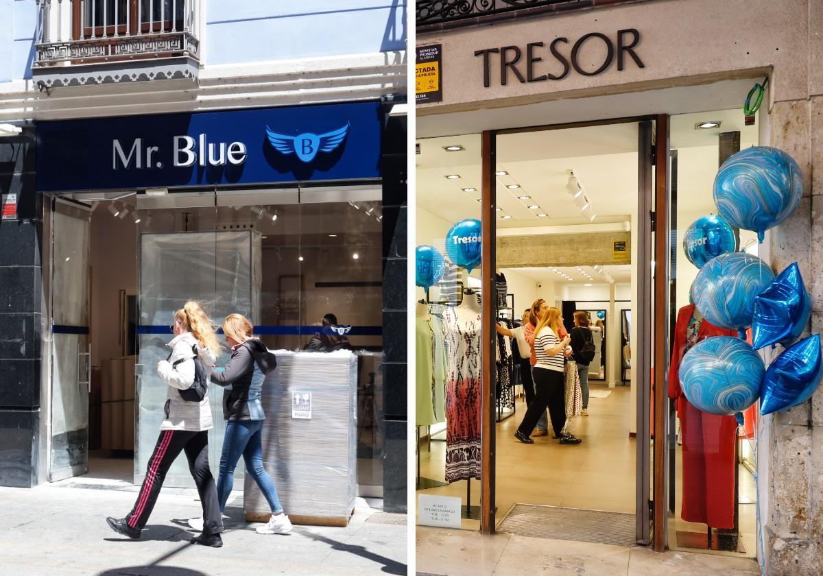 Mir. Blue y Tresor, los dos nuevos negocios que han llegado a la Calle Mayor de Palencia.