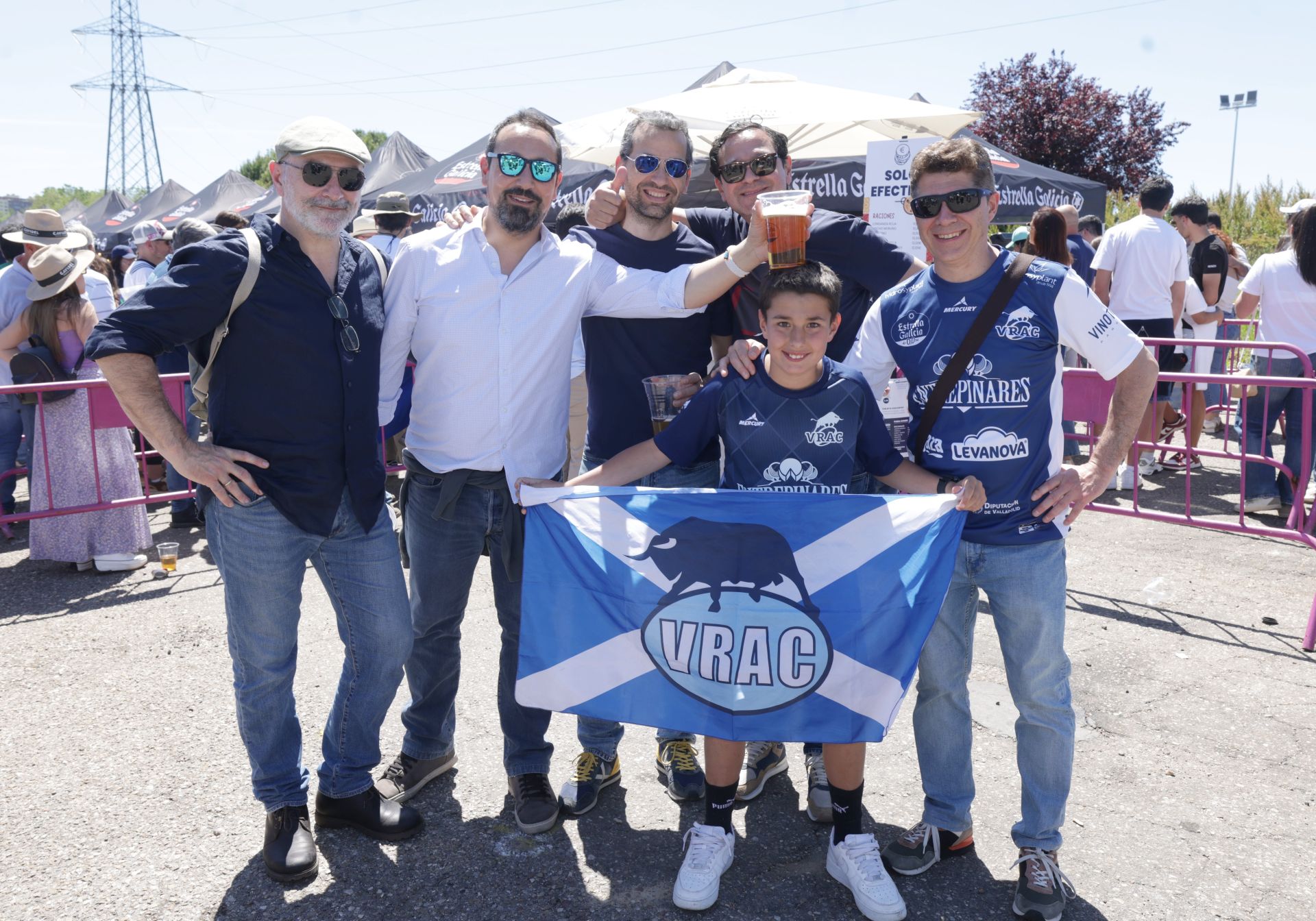 Las imágenes de la Fan Zone de la final de la Copa del Rey de rugby