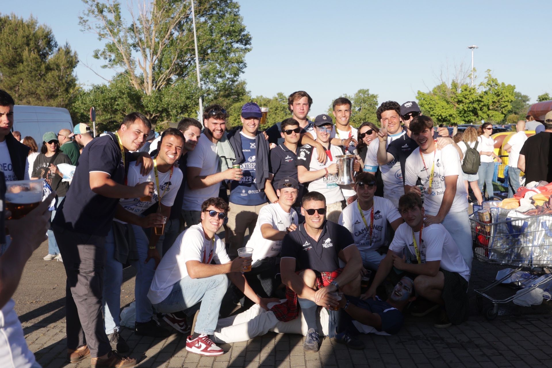 Las imágenes de la Fan Zone de la final de la Copa del Rey de rugby