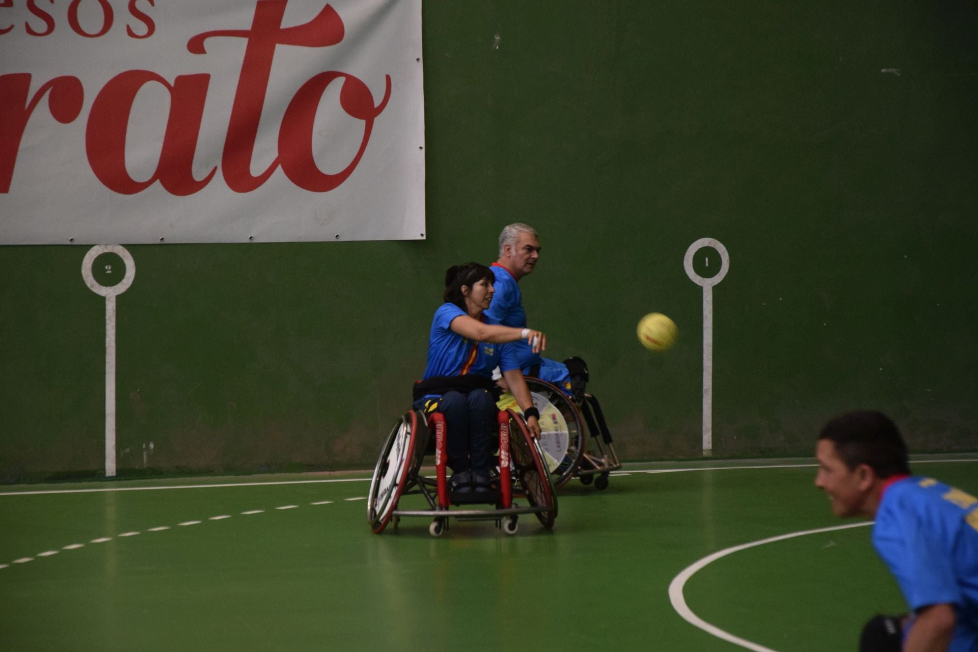 La selección española de balonmano en silla de ruedas se entrena en Velilla