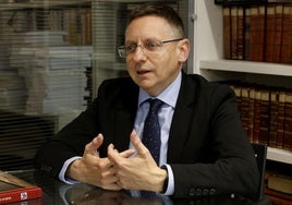 El decano del Colegio de Abogados de Palencia, Miguel Hermosa.