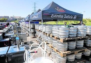 Litros y litros... de alegría para celebrar la fiesta del oval