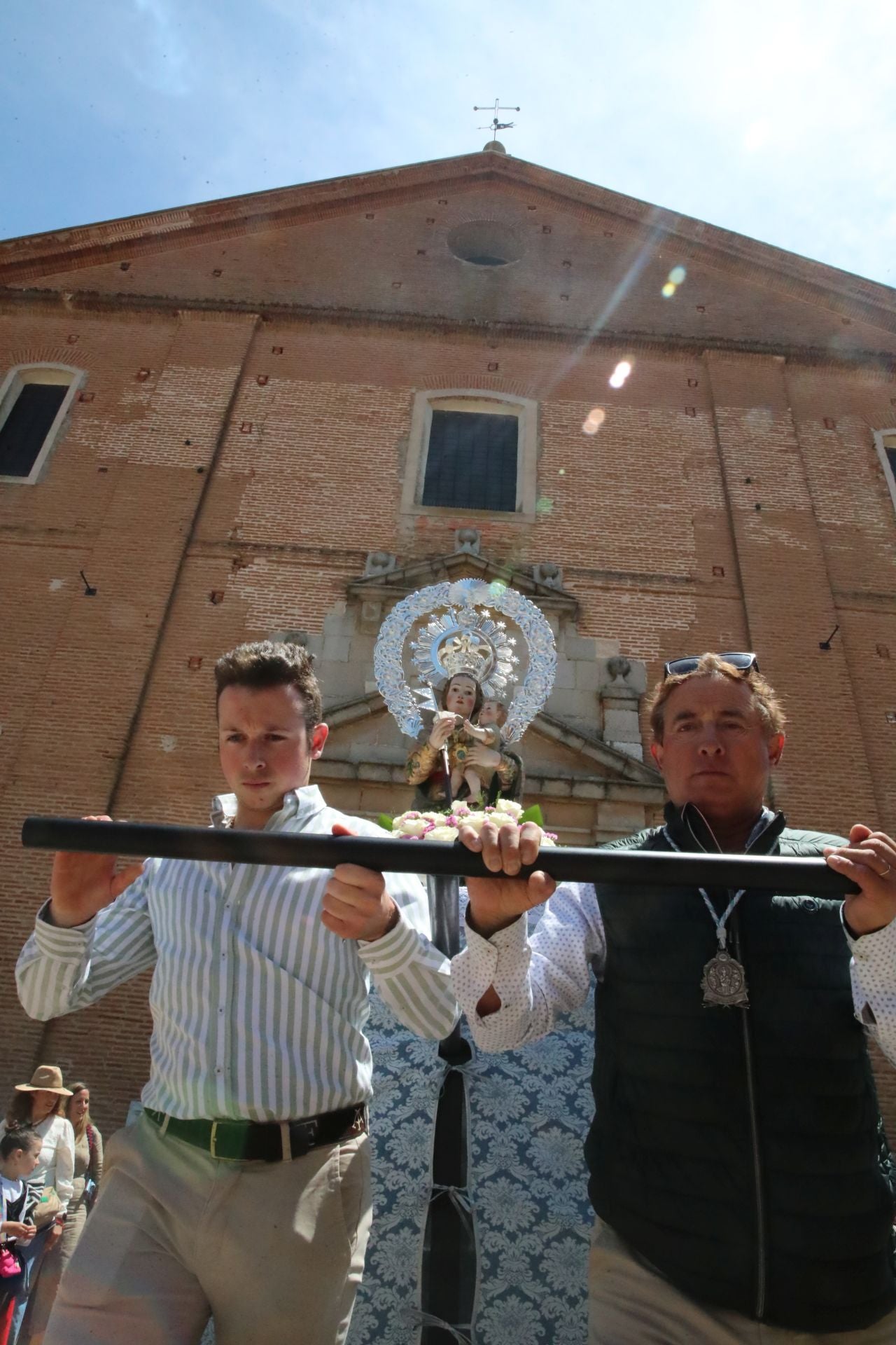 La procesión de la Virgen de la Paz de La Seca, en imágenes