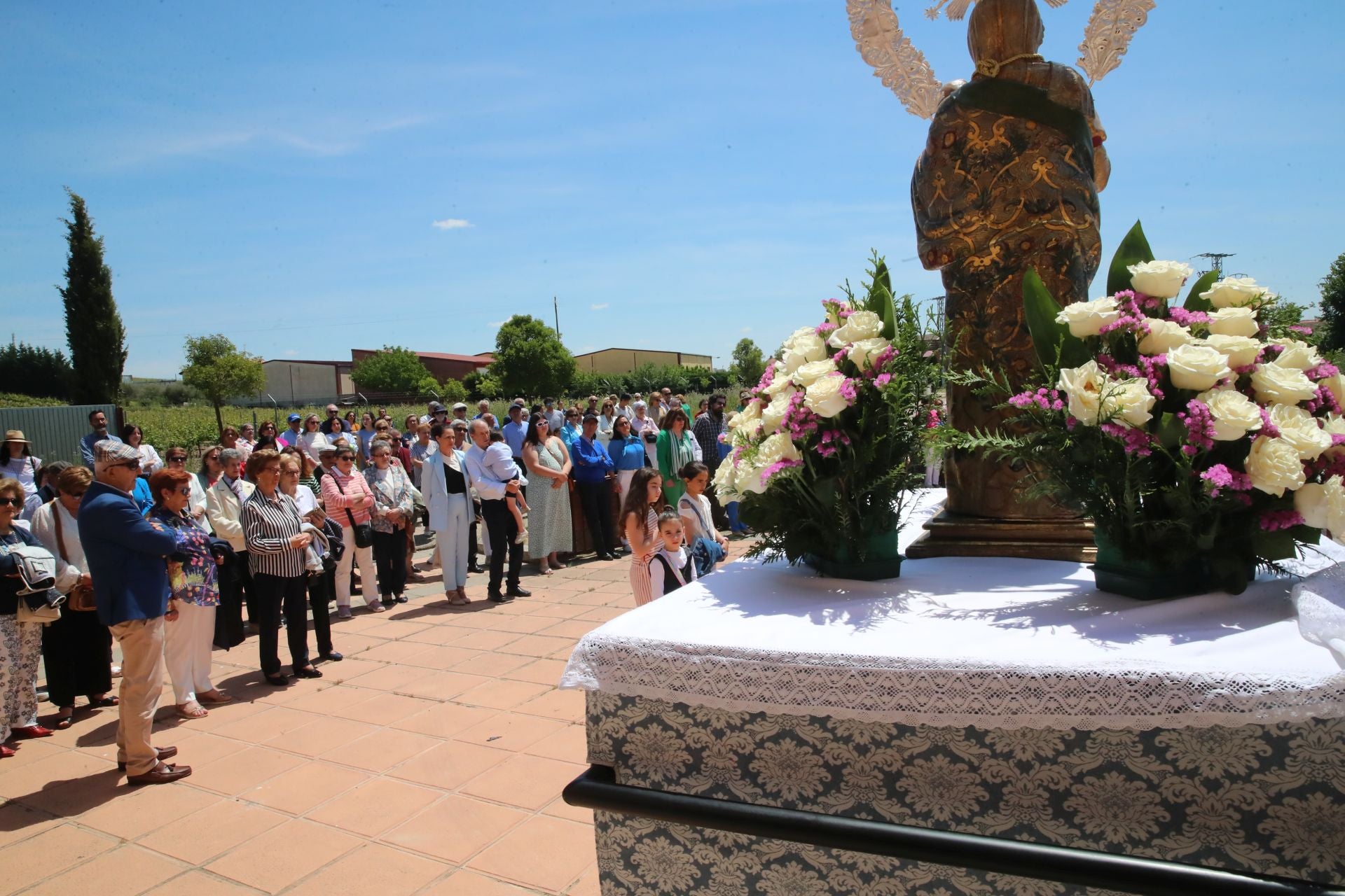 La procesión de la Virgen de la Paz de La Seca, en imágenes