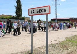 La procesión de la Virgen de la Paz de La Seca, en imágenes