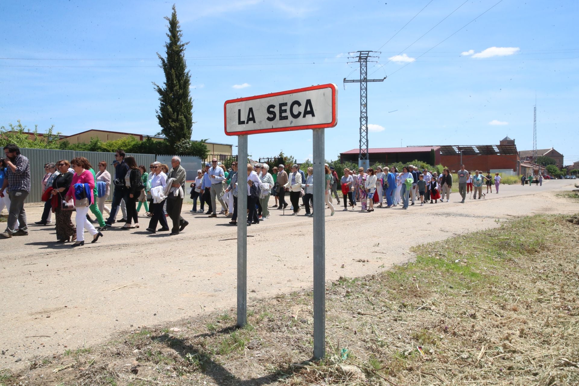 La procesión de la Virgen de la Paz de La Seca, en imágenes