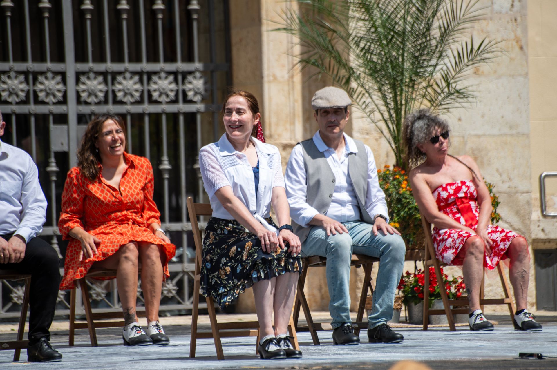 Cuarenta bailarines celebran en Palencia el día del claqué
