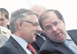 José Blanco y Juan Vicente Herrera en julio de 2010