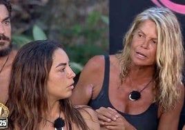Makoke con Anita en 'Supervivientes'.