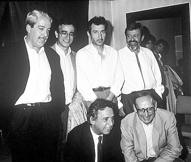 Giménez Rico, Ramón García, José Sacristán, Otegui, Sámano y Miguel Delibes