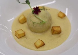 Albóndigas de ternera en pepitoria por el chef Víctor Sanz