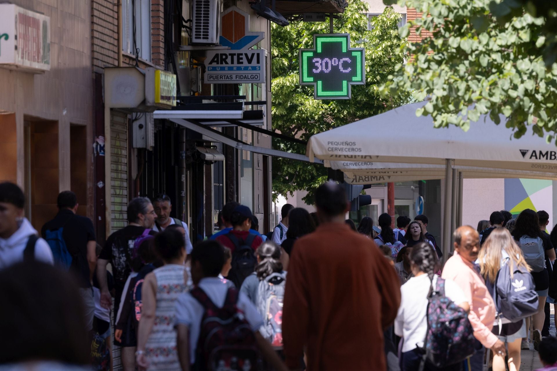 Las imágenes del día más caluroso de mayo en Valladolid