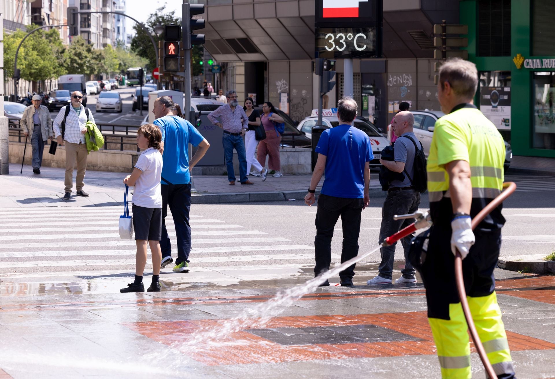 Las imágenes del día más caluroso de mayo en Valladolid