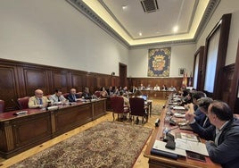 Sesión del pleno de ordinario de este mes de mayo en la Diputación.