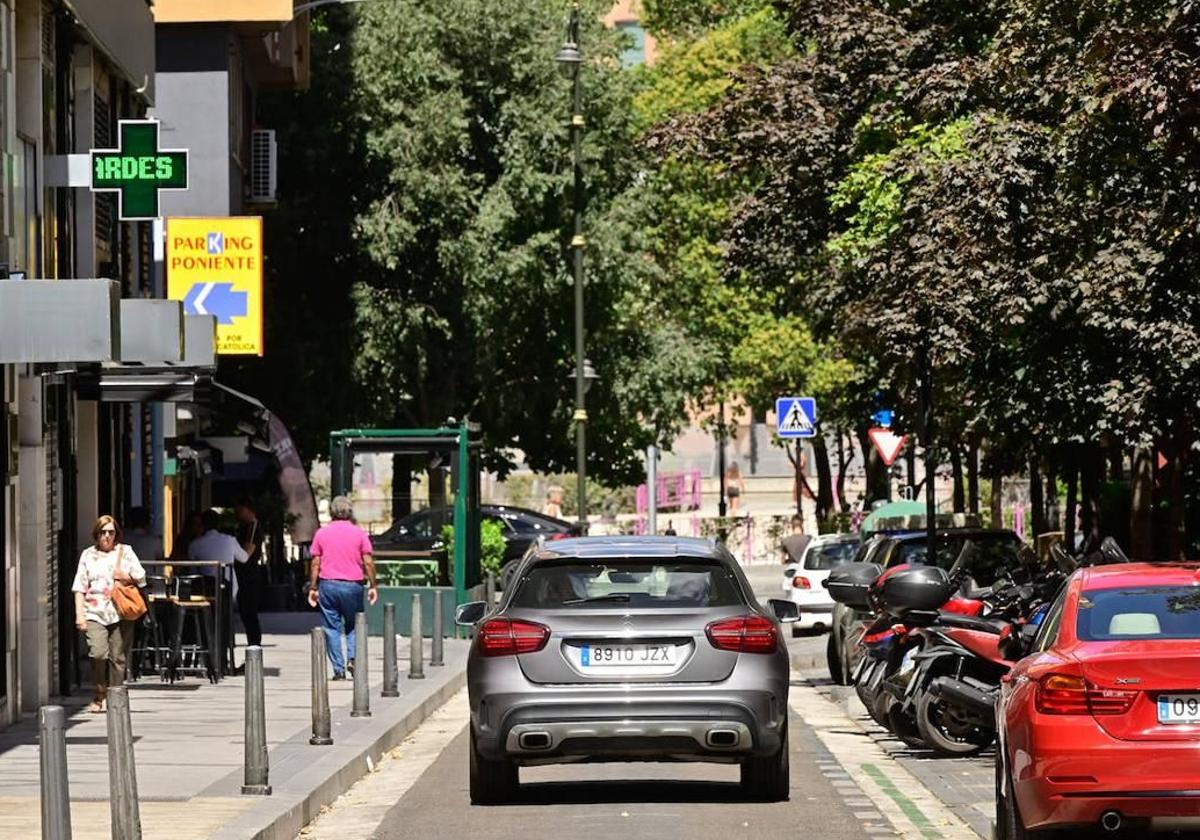 Calle San Lorenzo de Valladolid, lugar de la agresión.