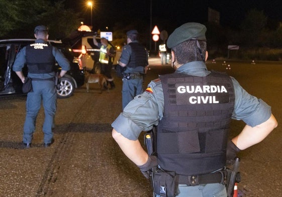 Control de la Guardia Civil, en imagen de archivo.