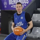 Dimitar Dimitrov, en el Pabellón de Deportes de Palencia.