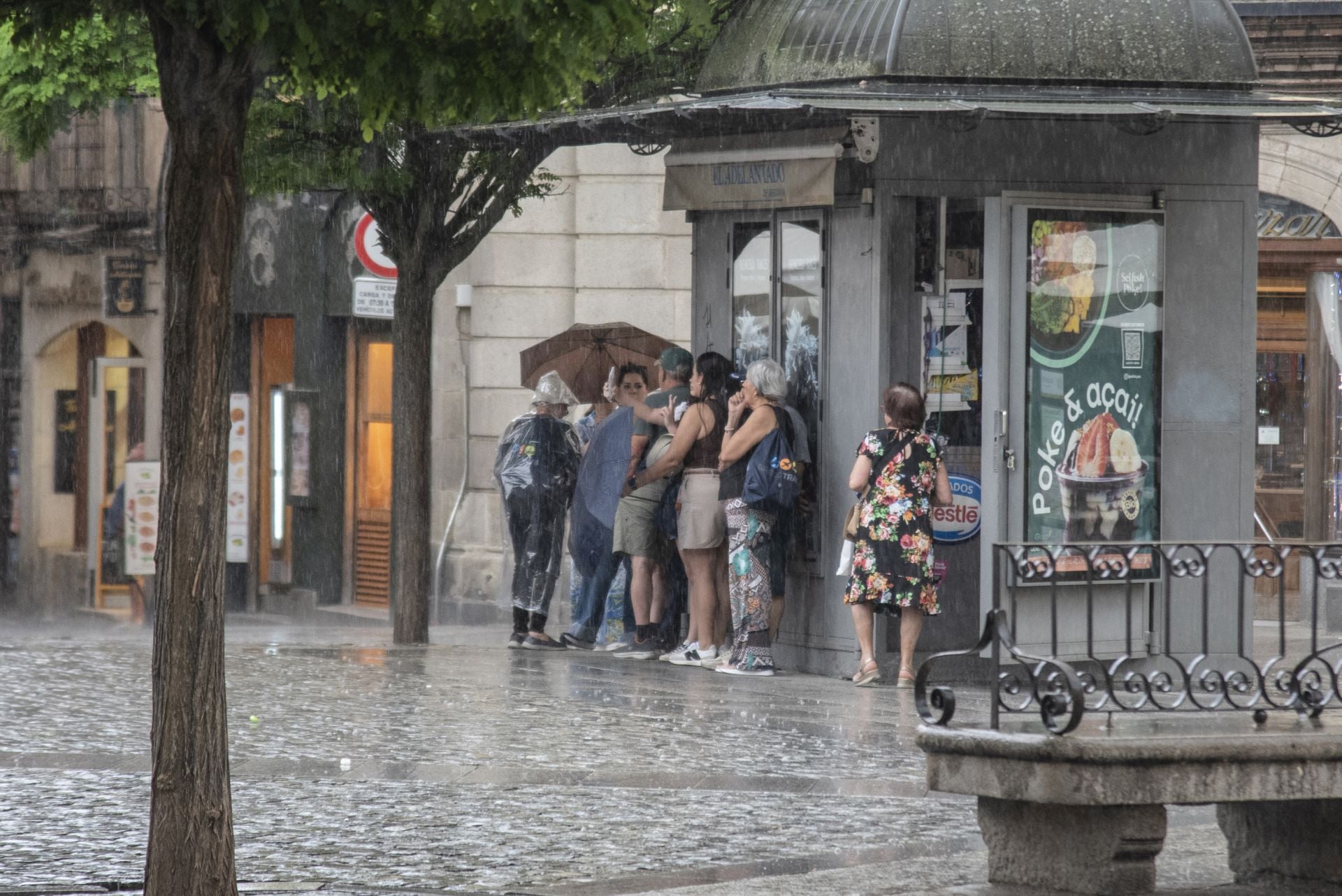 Una tormenta refresca Segovia