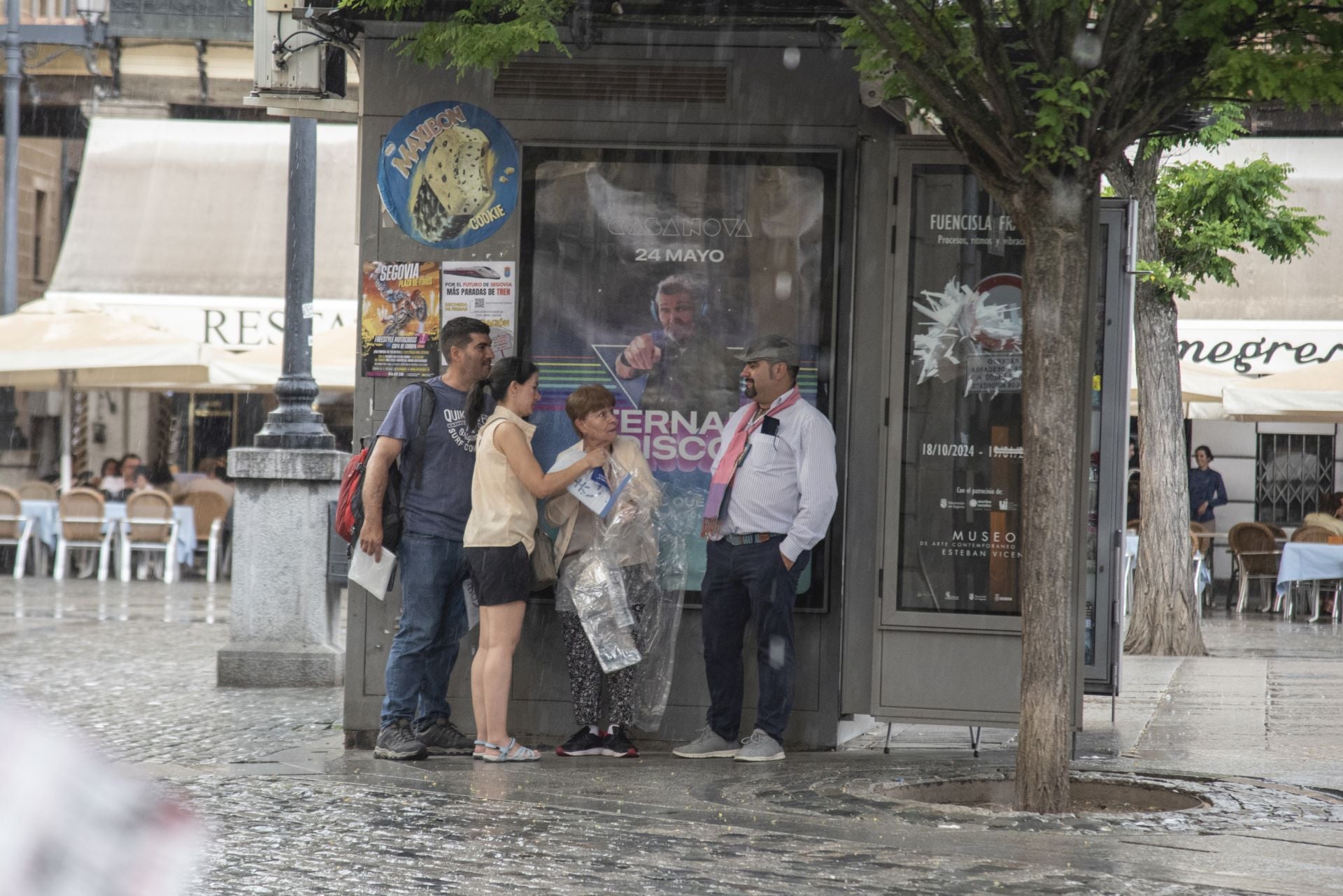 Una tormenta refresca Segovia