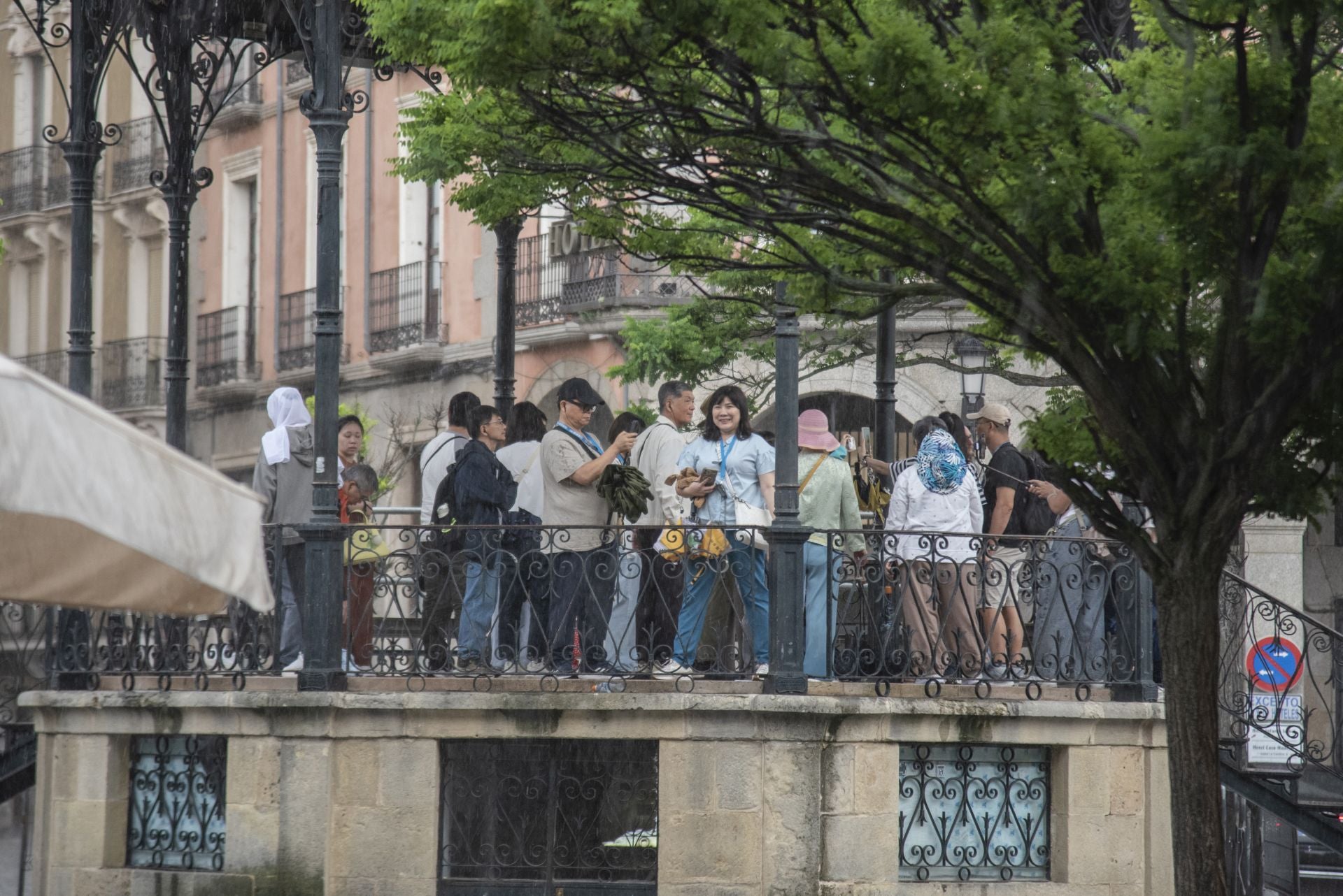 Una tormenta refresca Segovia