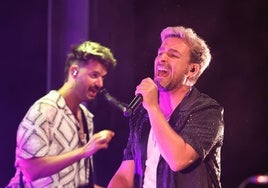 Diego Cantero, en el concierto en el Salón.