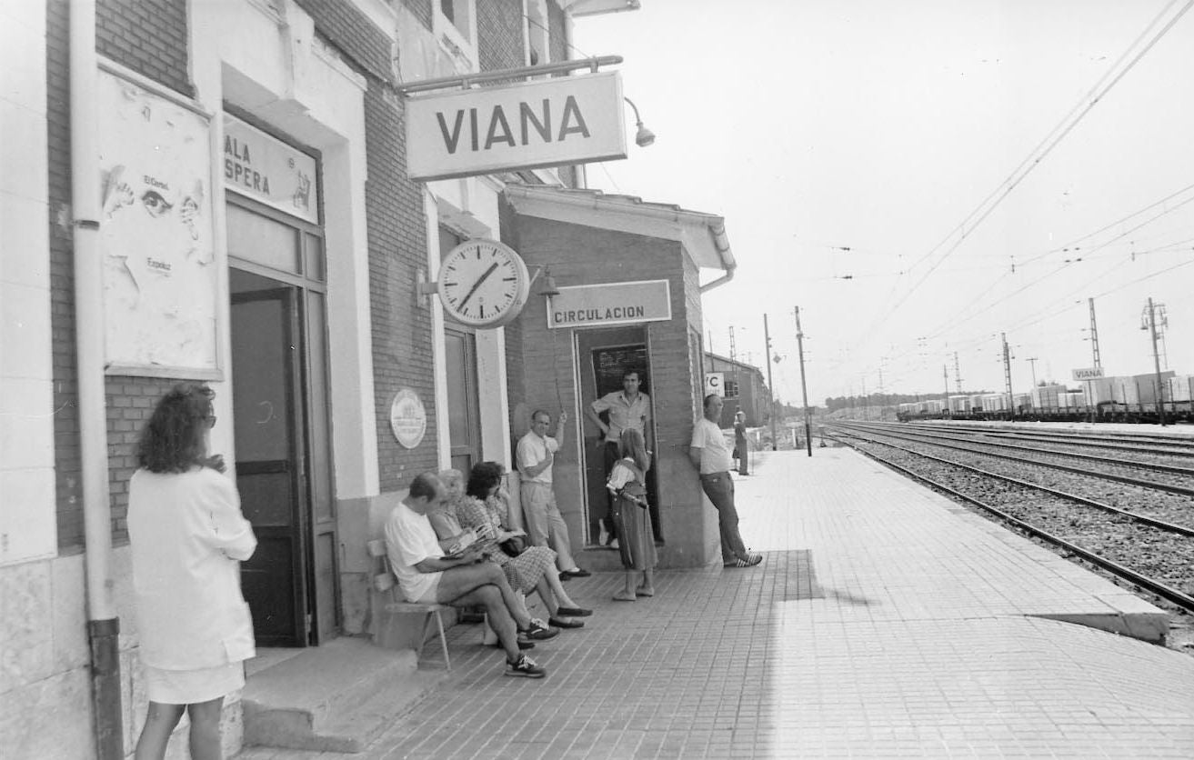 Estación de tren de Viana de Cega.