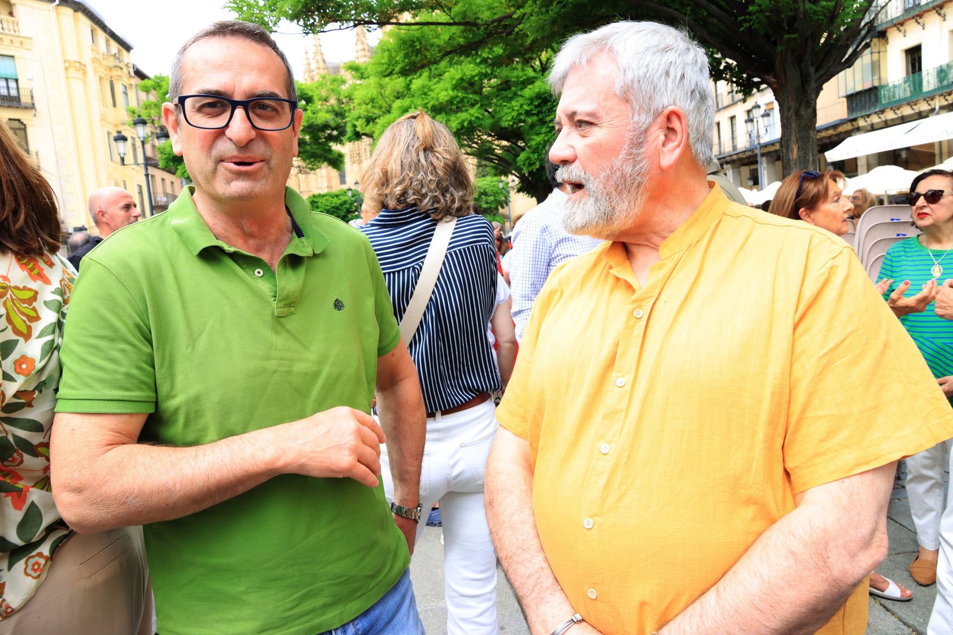 Fotos de la protesta en Segovia contra la supresión de paradas del AVE