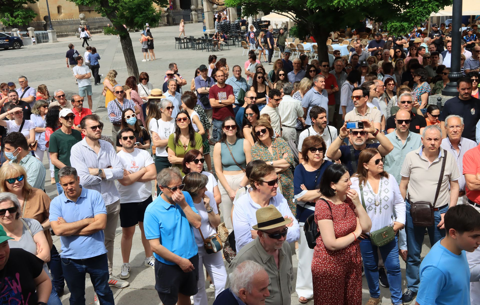 Fotos de la protesta en Segovia contra la supresión de paradas del AVE