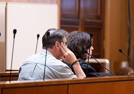 El ya condenado durante la vista, este lunes.