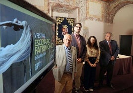 El consejero de Cultura, Turismo y Deporte, Gonzalo Santonja, en la presentación del festival Escenario Patrimonio.